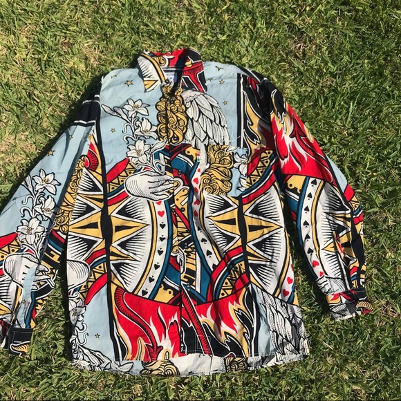 MOSCHINO JEANS YIN YANG ANGEL & DEVIL DEMON VTG - Picture 4 of 4